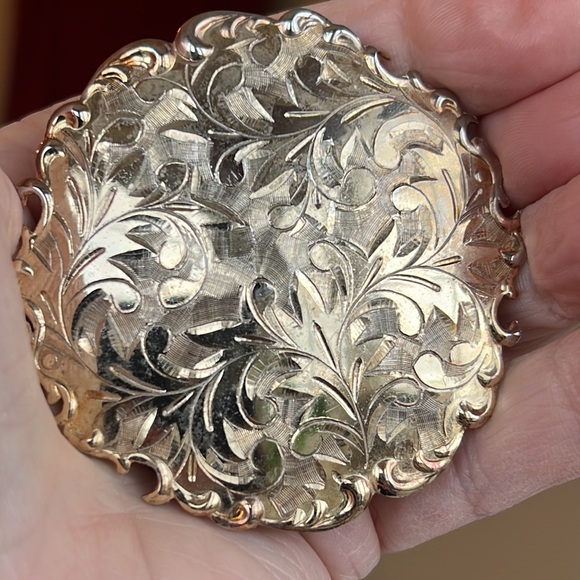 Hattie Carnegie, sterling silver with gold Brooch/pendant